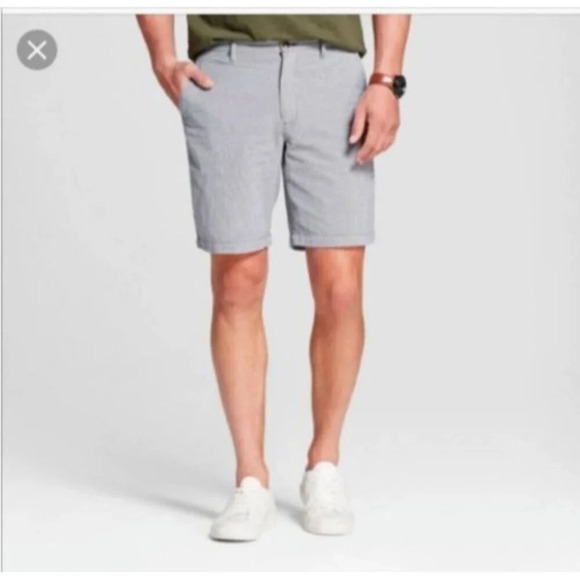 Goodfellow Shorts Mens Slim Hip Fit Total Flex Size 28 Gray 10.5" Denim New - Picture 1 of 3